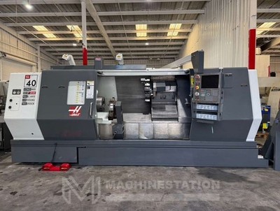 HAAS SL-40L CNC LATHE - C AXIS LIVE TOOLING, STEADY REST, LONG BED