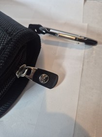 PSP PlayStation Portable Black Gray Nylon Padded Carrying Case with Partitions