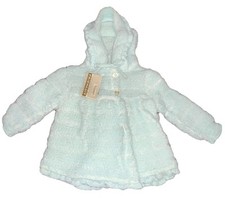 Vintage Baby Jacket 3 Months Light Blue With Tags Button Up Friemanit