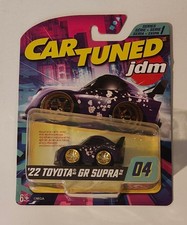 Car Tuned Jdm Series 1 22 Toyota Gr Supra Variant 04 Purple Gold Rims Wheels Car Tuned Jdm Series 1 22 Toyota Gr Supra Variant 04 Purple Gold Rims Wheels