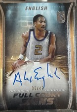 2023-24 Topps Three - Full Court Signs Alex English #FCS-AE /49 (AU)