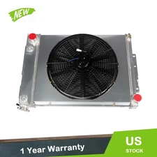 3 Row Aluminum Radiator Shroud Fan For 1967 68 69 Chevy Camaro Pontiac Firebird