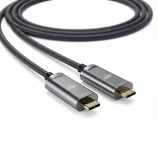 Fiber Optic USB C Cable 50ft,10Gbps Active Optical USB-C Cable with EMI Shield