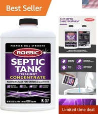 Roetech Bacteria-Based Septic Tank Treatment - 32 oz Eco-friendly Solution
