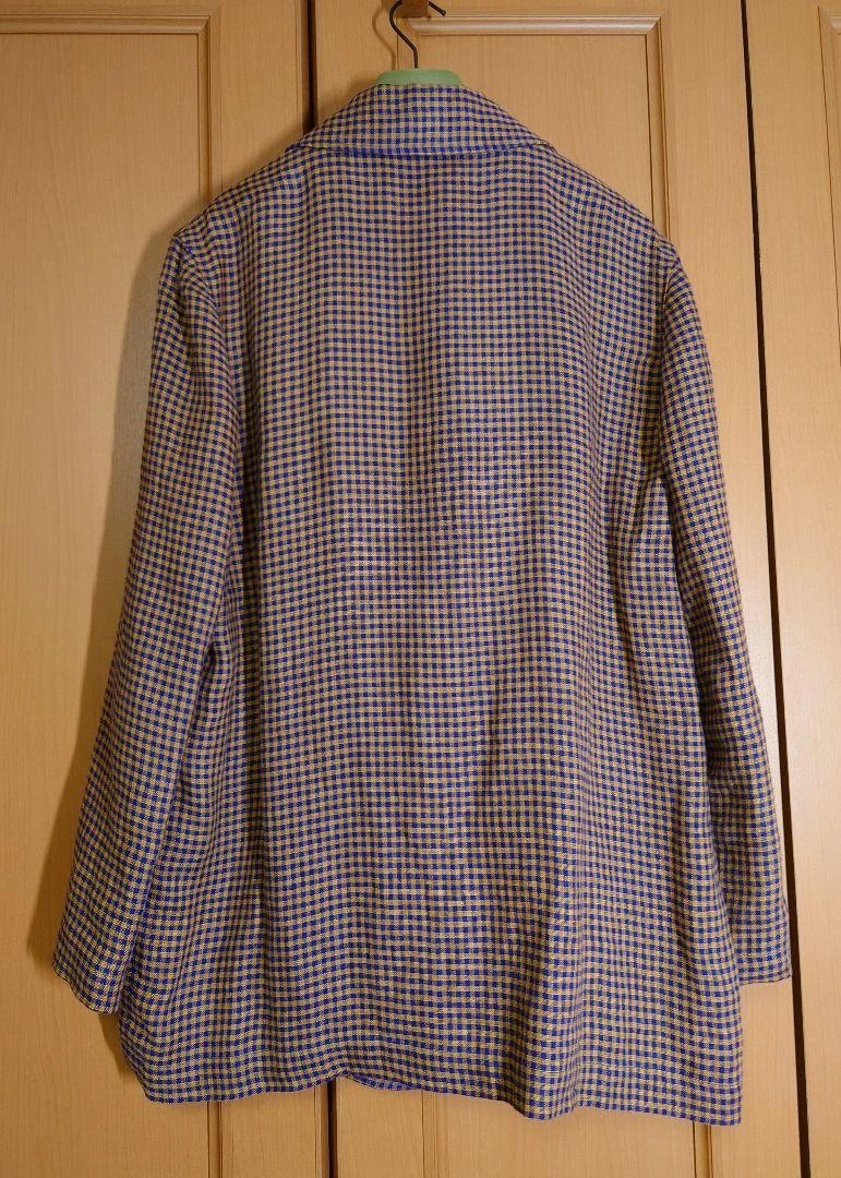 Gucci Giacca Lino A Scacchi Marrone Taglia 46 Ottima Usata Italia 2021AW