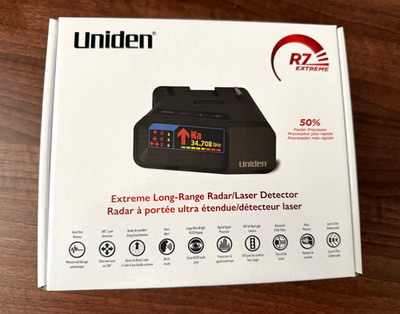 Uniden R7 Extreme Long-Range Radar/Laser Detector, 360° Laser, GPS, Voice Alert