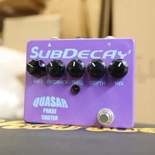 2008 V1 SubDecay Quasar Phase Shifter Guitar Purple USA Made Pedal Hand Signed