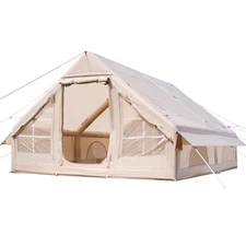 Luxury Inflatable Camping Tent for 5-8 People | Easy Set Up with Pump | Ideal fo