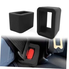 2 Pack Silicone Belt Buckle Holder-Easy Access to The Buckles of Rear Black