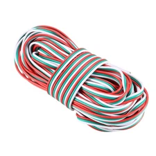 22AWG 3 Pin 3 Color RGB Wire Extension Cable Line for LED Strip 5050 3528 10m