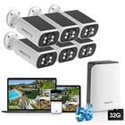 ARCCTV 4MP Wireless Security Camera System Solar Battery Powered Outdoor Home IR