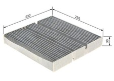 F&uuml;r BOSCH 1 987 435 609 CABIN FILTER DB CLA, GLA, EQA, CLASS A,
