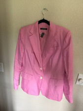 Lauren Ralph Lauren Pink Linen Blazer