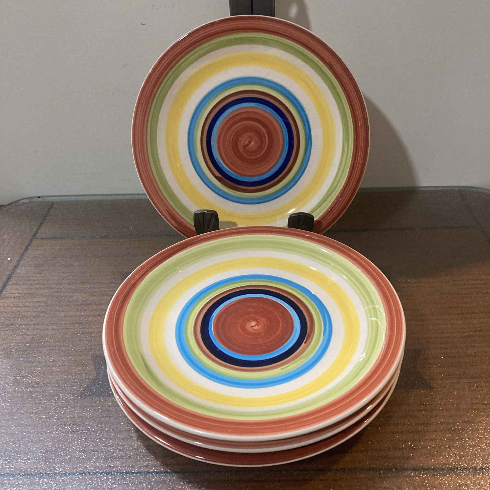 Mainstays Sonoma Stripes - Set of 4 Salad Plates