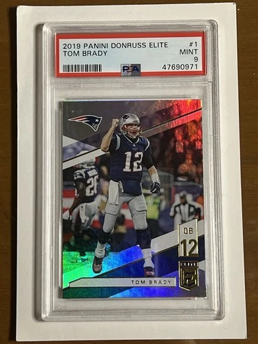 2019 PANINI DONRUSS ELITE #1 TOM BRADY PSA 9