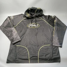 Mathews SOLOCAM Gray Neon Yellow Hunting Archery Hoodie Sweatshirt Mens Size 2XL