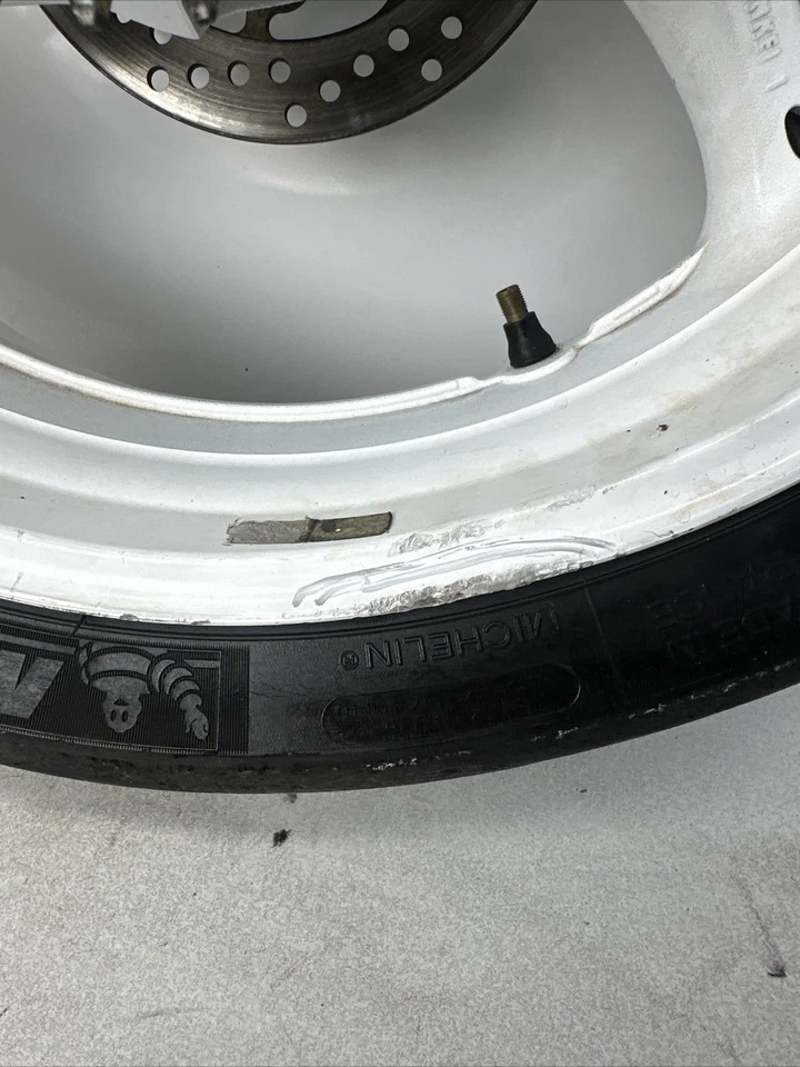 Suzuki GSXR 600 750 2008 OEM llanta trasera con piñón de cubo de neumático *doblado* Foto 2 de 4