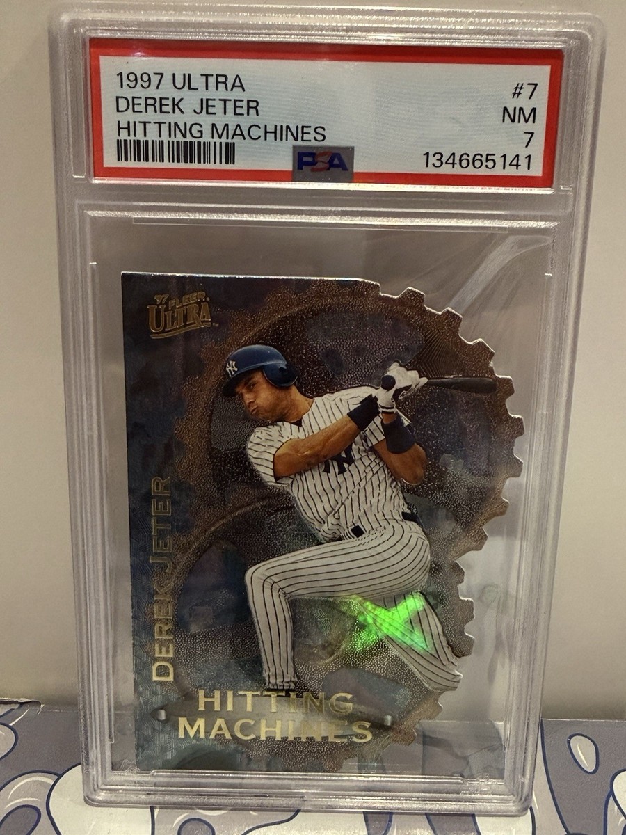 1997 Fleer Ultra DEREK JETER Hitting Machines Rare Die-Cut #7