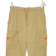 Plugg Cargo Pants Enhanced Performance Youth Medium Athletic Khaki Skater Y2K