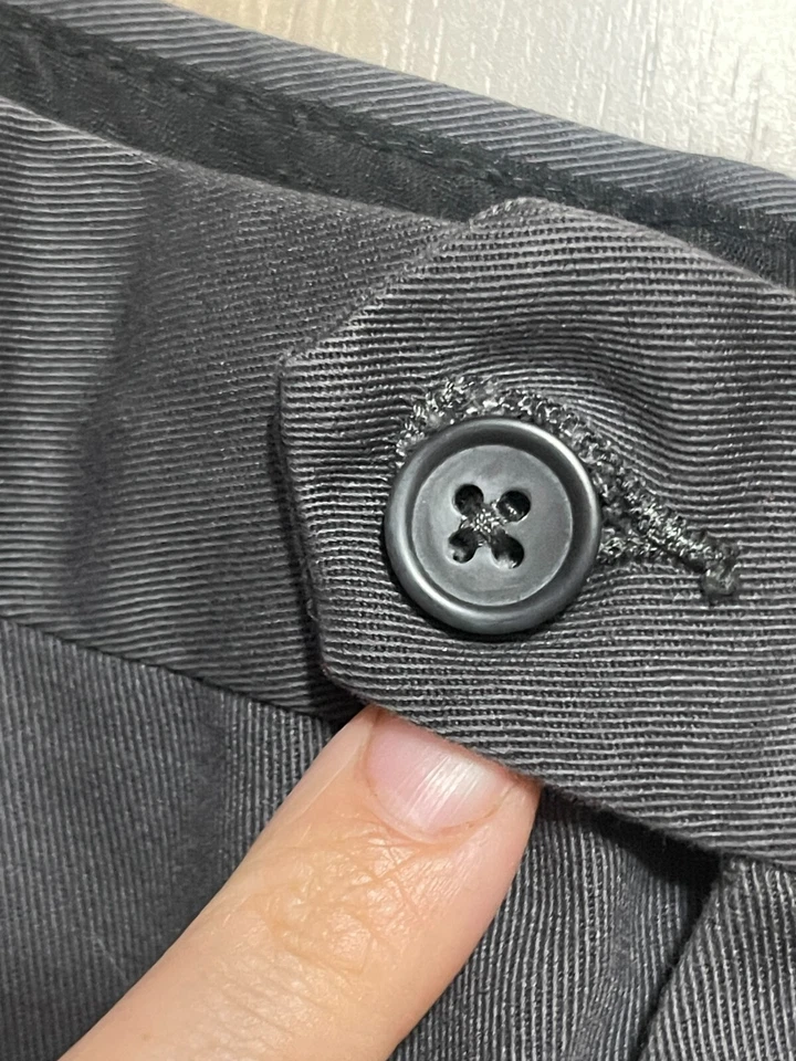 Pantalones Croft & Barrow, para hombre talla 38x30, negros, pantalones de vestir, pierna recta Foto 3 de 4