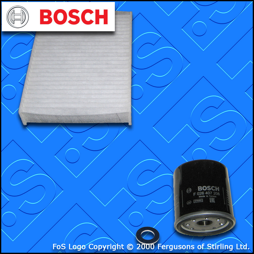 SERVICE KIT for CITROEN C1 1.0 BOSCH OIL CABIN FILTERS (2014-2020)