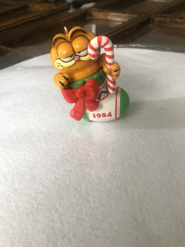 Enesco Christmas Ornament 1978 Garfield A Stocking Full For 1984