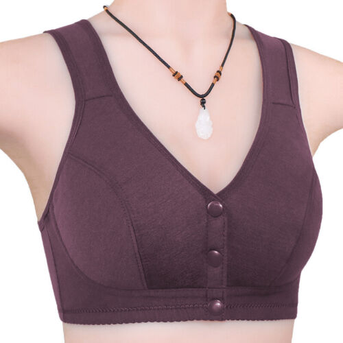 Push Up Bralette Wireless Bra Front Closure Bra Women Underwear Soft Seamless US - Picture 20 of 24
