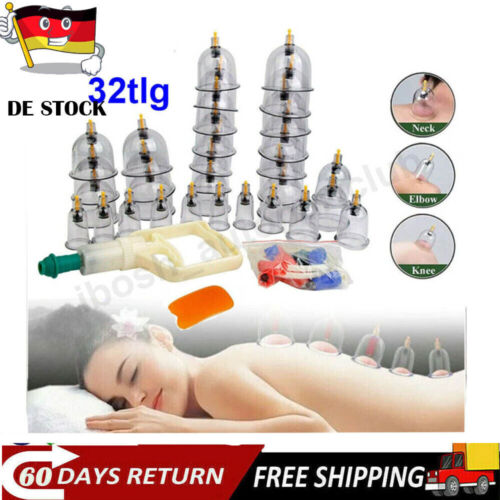 Vakuum Massage Profi Schröpfen Set hat32 Schröpfgläser Cupping Set SaugglockenFN - Bild 4 von 5