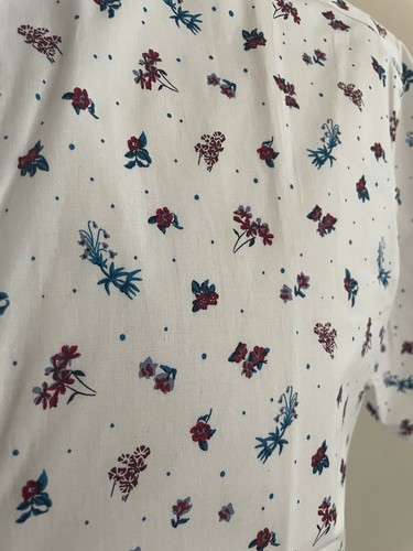 Men’s Sporty Casual Patterned Collared Short Sleeve Shirt LG SLIM FIT NWT - Picture 8 of 9
