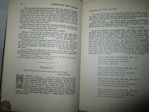 Springs in the valley By Mrs Chas. E. Cowman hardcover 1939 - Picture 5 of 10