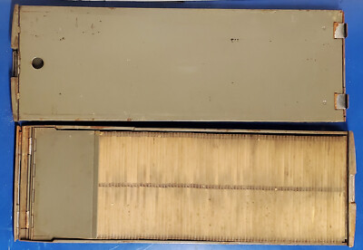 TWO (2) VINTAGE KARDEX VISIBLE RECORDER DRAWERS - FLAT FILE SYSTEM 77 PAGES EA.