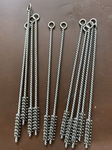 Osborn 51082 Stainless Steel Tube Brush 3/8” X 8”OAL, .006SS-Lot Of 11.
