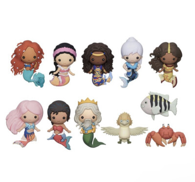 Disney Little Mermaid Live Action Movie Figural Bag Clips Choose