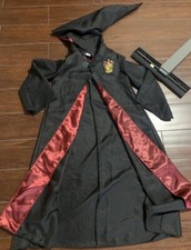 Wizarding World Of Harry Potter Gryffindor Robe Halloween Costume Wand
