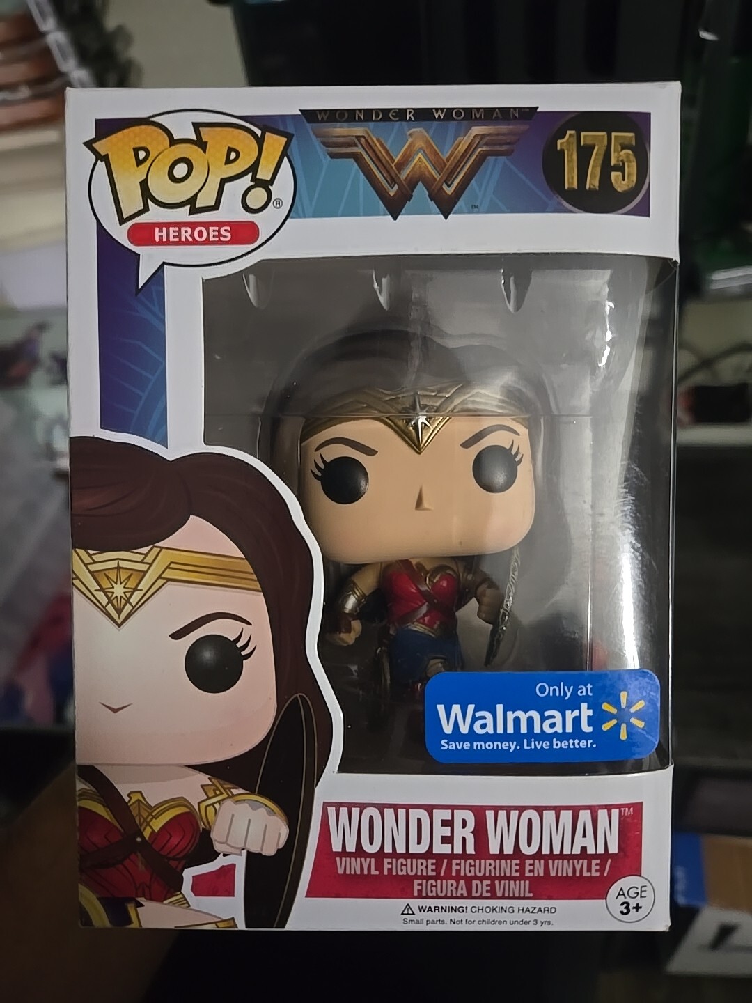 Funko Pop! Vinyl: Dc Universe - Wonder Woman (W/ Shield) - Walmart...