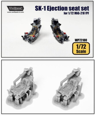 Wolfpack Design 1/72 Mikoyan-Gurevich MiG-21F/PF SK-1 Ejection Seat set (2pcs)