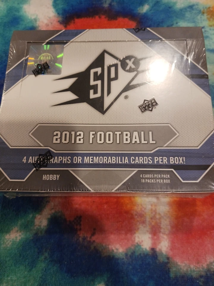 2012 SPx Factory Sealed Football Hobby Box 4 HITS Russell Wilson New Vintage - Image 3 of 4