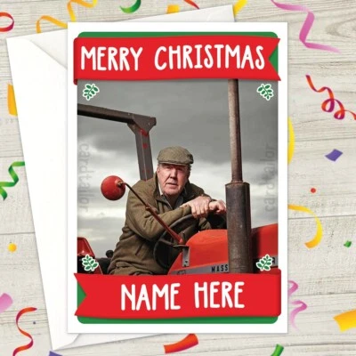 CARDTAILOR CLARKSON'S FARM Personalised CHRISTMAS Card - jeremy clarkson farming kaleb xmas
