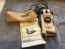 OSROW Dual-Voltage Mini Travel Iron with Spray, Instruction Book & Case #SD-03T