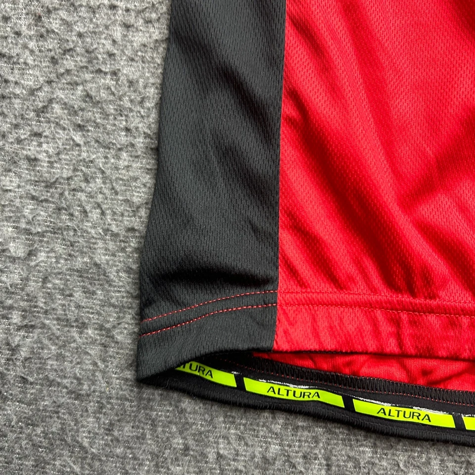 Camiseta deportiva de ciclismo Altura para hombre roja mediana cremallera completa bicicleta elástica Foto 2 de 4