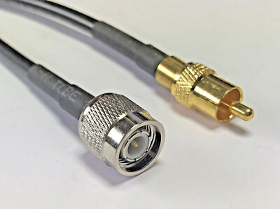 TNC Male to RCA Male RG223 Silver Low Loss Coax Cable Pick Length Lot USA