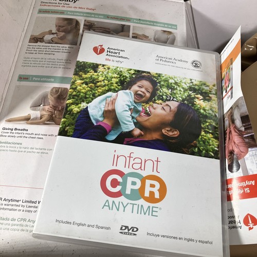 American Red Cross Infant CPR Kit with DVD Inflatable Mannequin Latex free - Picture 5 of 6