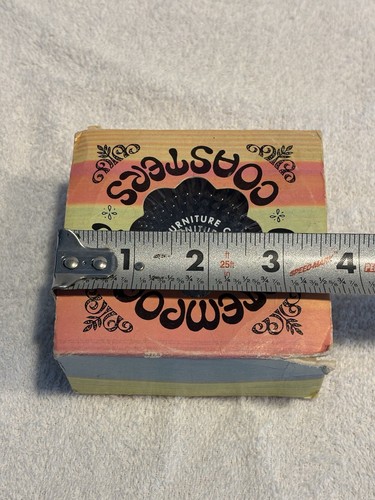 Vintage 1970s Plastic Advertising Contemporary Coasters Original Box Made In USA - Picture 7 of 9