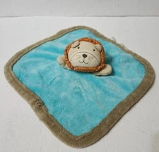 READ Cuddle Time Lion Security Blanket Lovey Plush Cuddletime Blue
