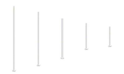 #ad 100 Silver Plated Brass 21 Gauge 0.71mm Flat Head Jewelry Headpins Pin Findings $11.89