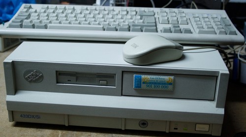 433DX/SI 486 + teclado + ratón, todo IBM vintage - Imagen 2 de 18