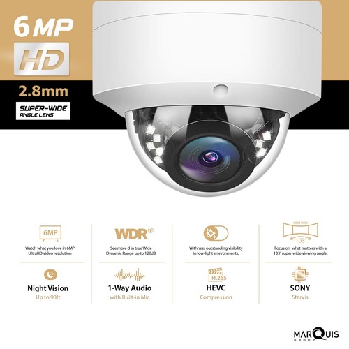 Hikvision Compatible 6MP Vandal Dome POE IP Camera Outdoor CCTV Security Camera eBay
