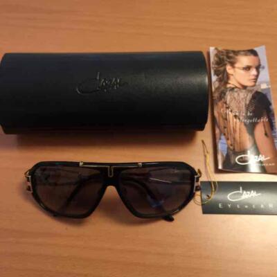 CAZAL sunglasses Gold × Black Oval Frame Gray colorLens  display picture 2
