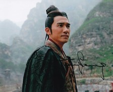 TONY LEUNG signed autograph 20x25cm RED CLIFF in person autograph ACOA