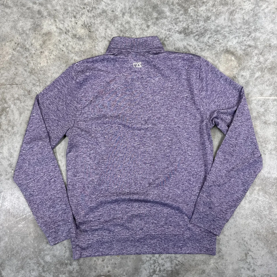 Suéter Cutter & Buck Kentucky Derby para Hombre Pequeño 1/4 Cremallera Jersey Dry Tech Preppy Foto 4 de 4